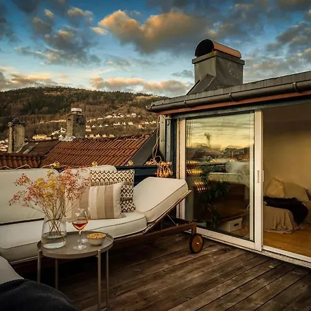 Penthouse In The Heart Of With Beautiful Private Rooftop Apartman *